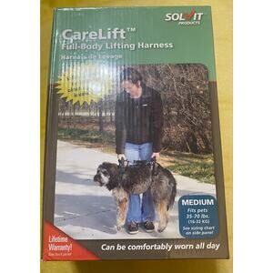 NIB Carelift Solvit FULL BODY Dog Lifting HARNESS Walk Support Medium 35-70 lbs